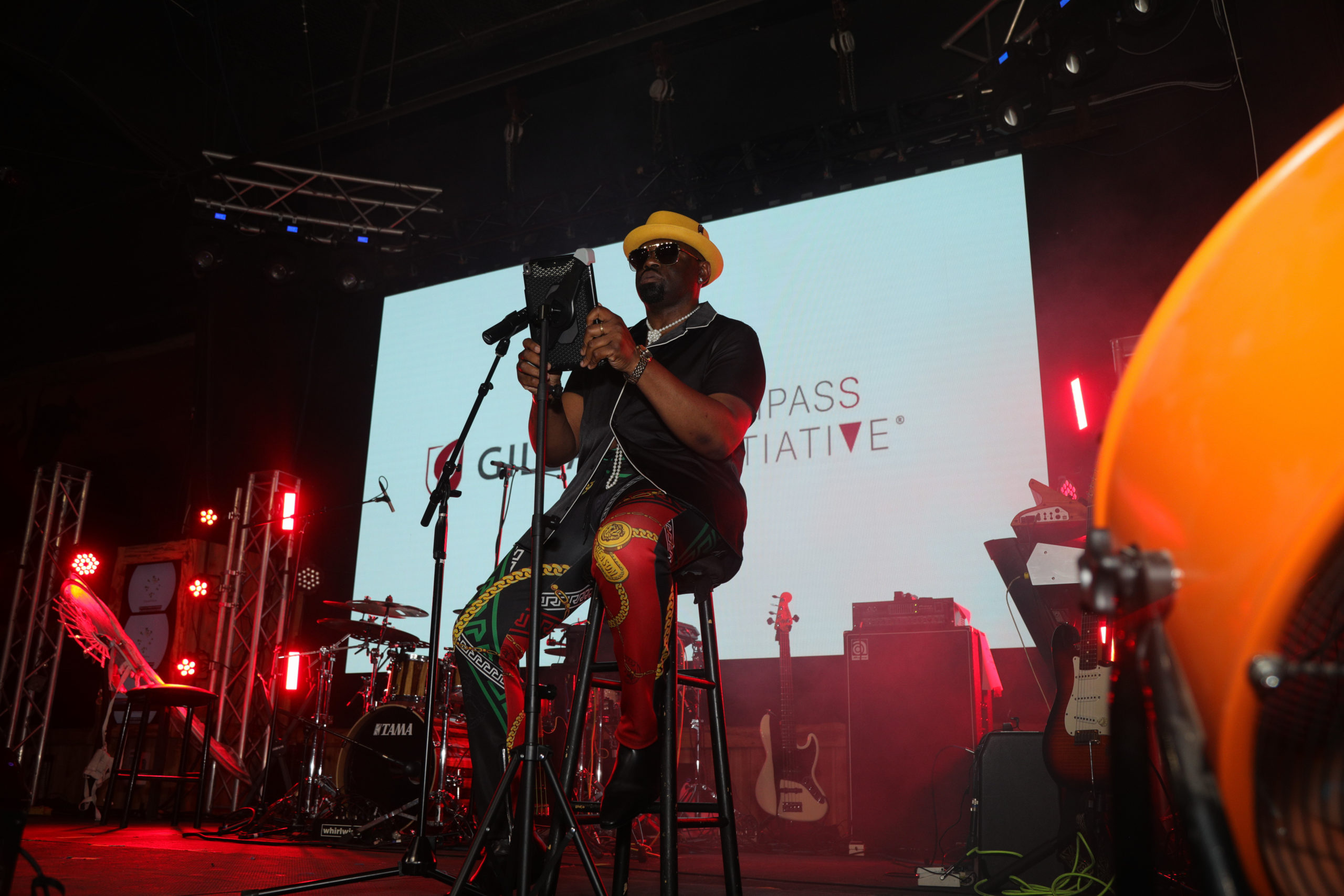 This moment at the Black Queer AF Music Festival honored community members that we lost throughout that year through spoken word with Marvin Anderson (pictured) and song. 