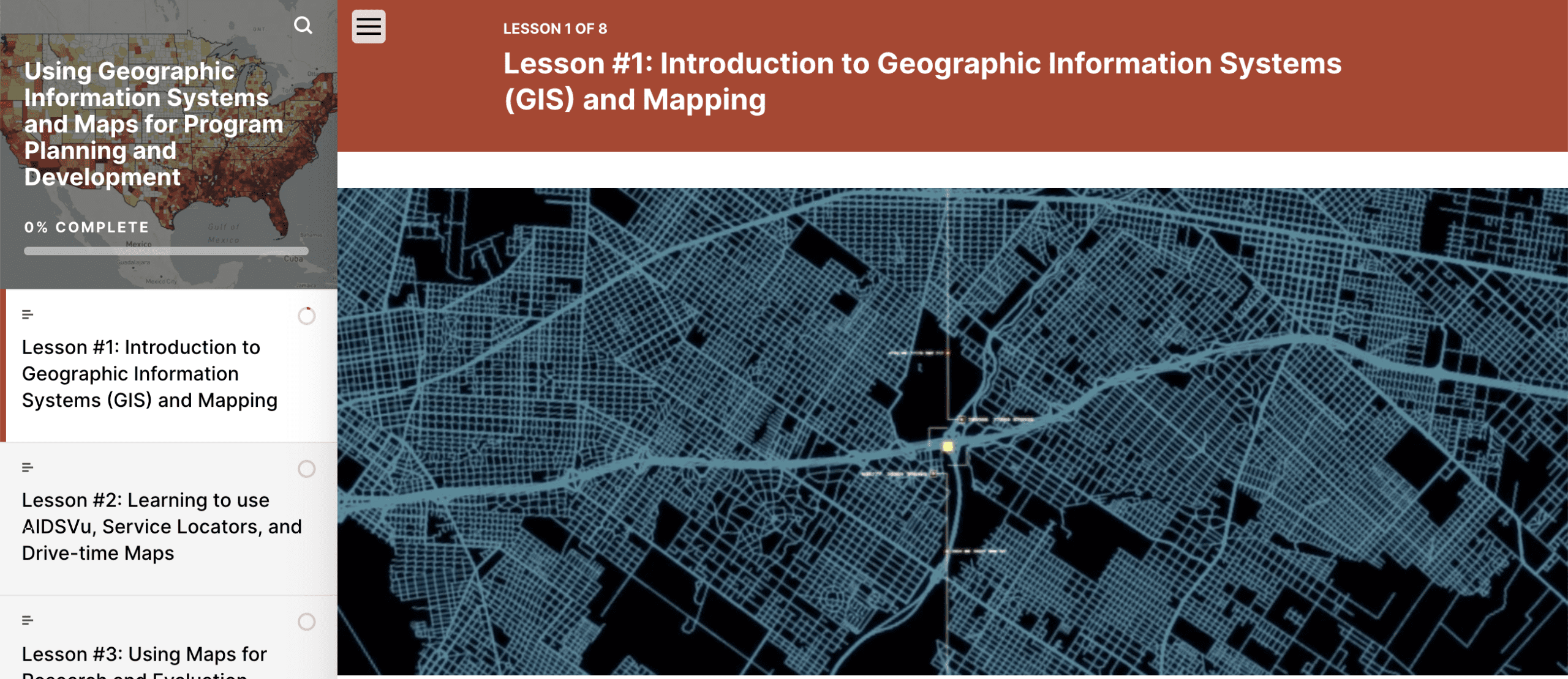 Using Geographic Information Systems and Maps for Program Planning and Development Learning Module Preview Image